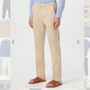 Bugatchi Beige Drawstring Pants in SIze Small